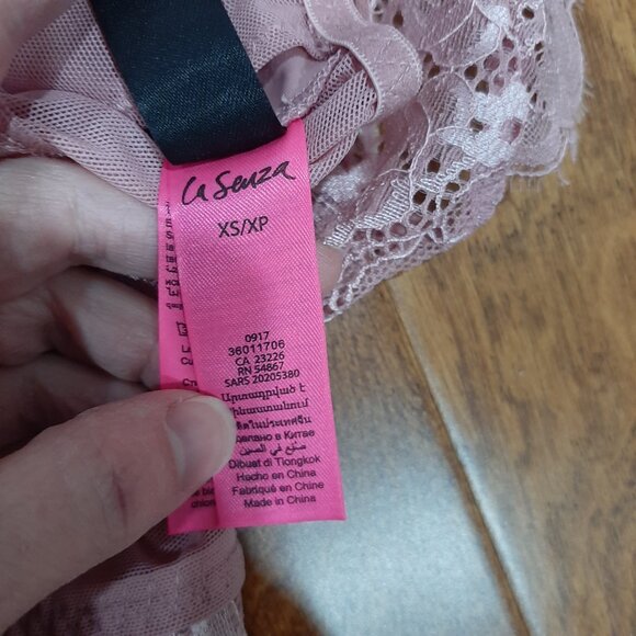 boho lace cap sleeve corset sheer back long line bralette top - Picture 5 of 12